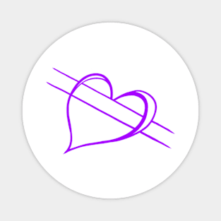 Love in Currency - purple version Magnet